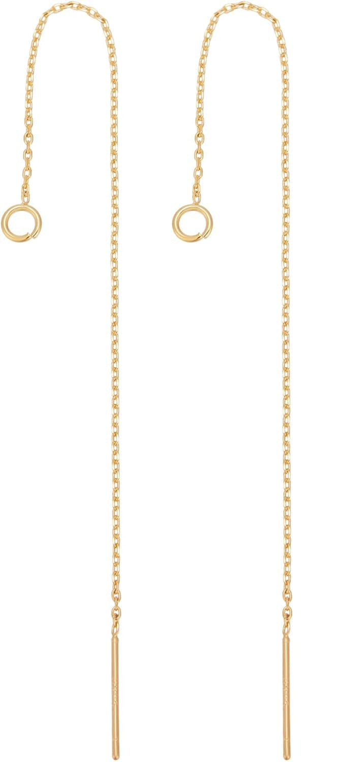 Ørekæder 105 mm - Forgyldt stål