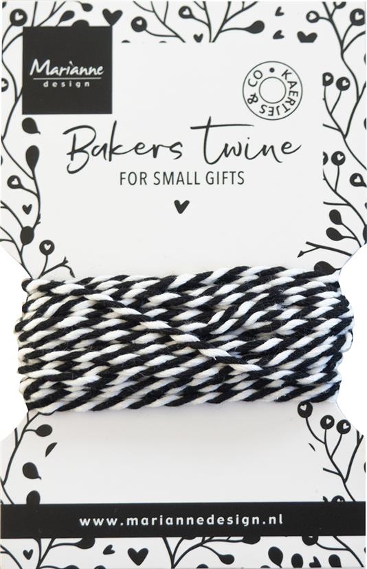 Marianne Design Bakers twine - black/white