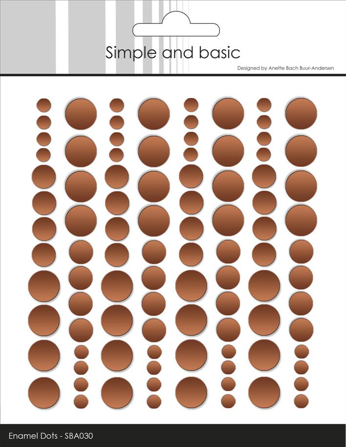 Simple and Basic Enamel Dots – “Metallic Copper Matte”