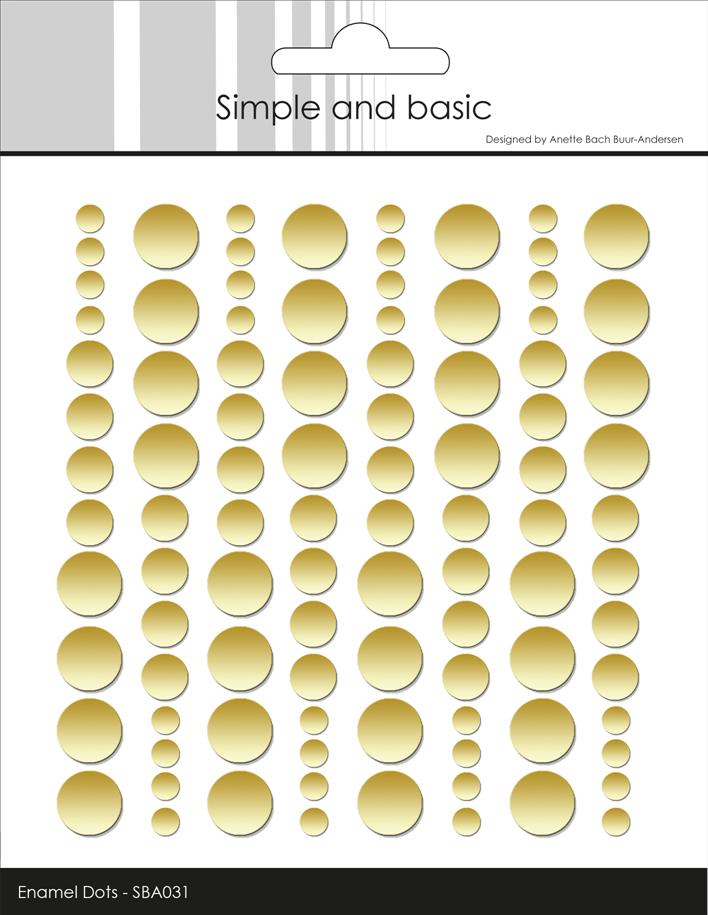 Simple and Basic Enamel Dots – “Metallic Pale Gold Matte”