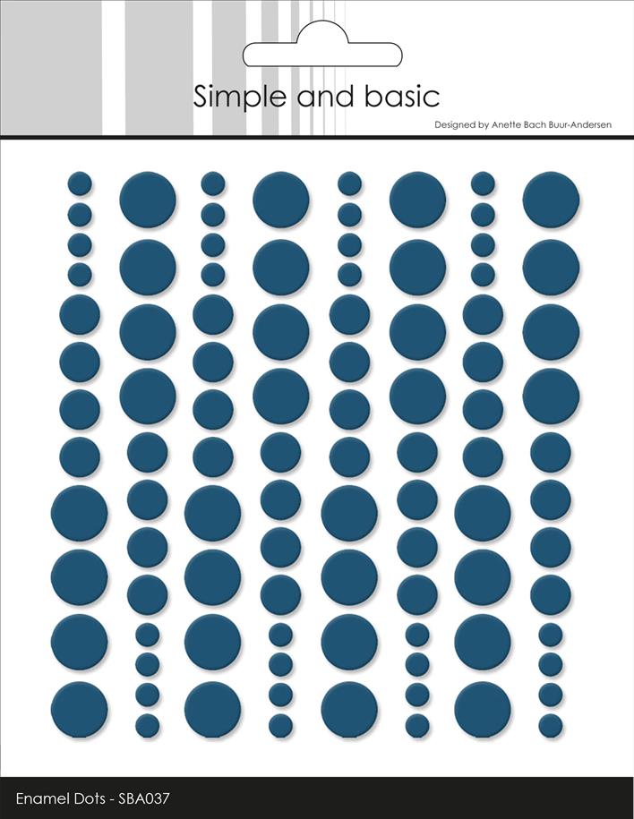Simple and Basic Enamel Dots – “Jeans Blue”