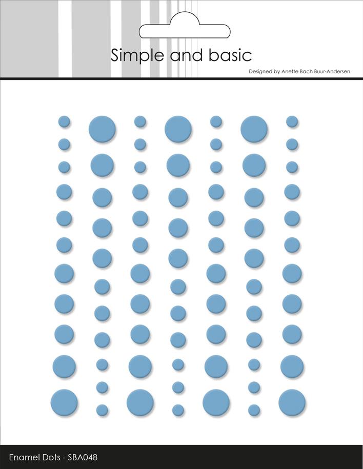 Simple and Basic Matte Enamel Dots – “Light Blue”