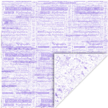 Felicita Design karton – 30×30 cm - Lilla konfirmation
