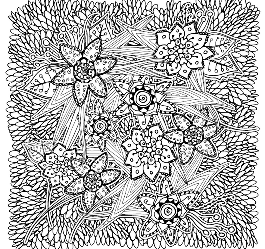 Creative Therapy - Leaves & Flowers - Malebog