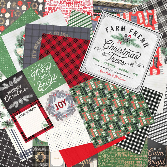 Craft Smith Peace and Joy 30x30 cm Papir Pakke (MSE7486)