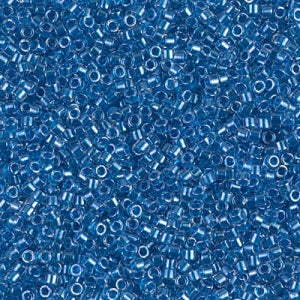 Miyuki Delica 11/0 DB0920 - Crystal Lined Sparkling Cerulean Blue