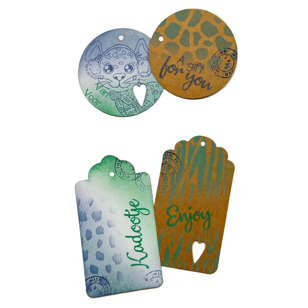 Mixed Media Stencil – Animal Prints