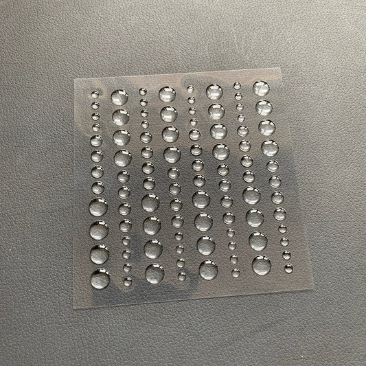 Simple and Basic Enamel Dots "Clear Water (Transparent)"