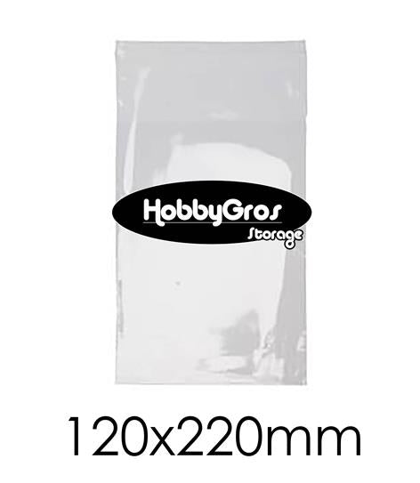 Cellofanposer med tapelukning · 120 x 220mm  · 100 stk - slimline