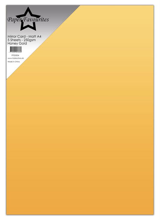 Paper Favourites Mirror Card Mat "Honey Gold"