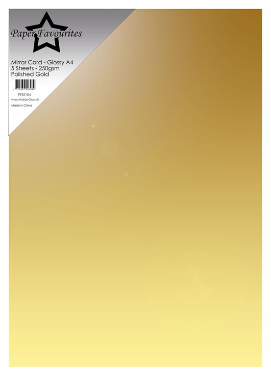 Paper Favourites – Mirror Card Glossy – “Polished Gold”