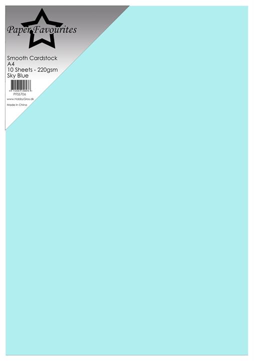 Paper Favourites Smooth Cardstock "Sky Blue"