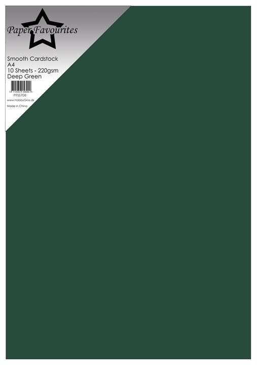 Paper Favourites Smooth Cardstock "Deep Green"