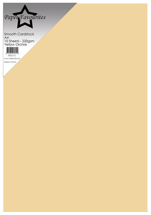 Paper Favourites Smooth Cardstock "Yellow Ochre"