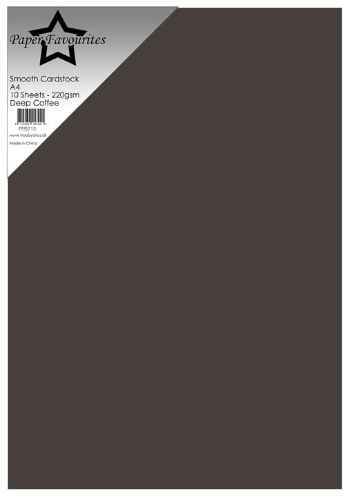 Paper Favourites Smooth Cardstock "Deep Coffee"