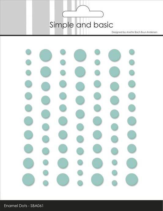 Simple and Basic Matte Enamel Dots "Mint"