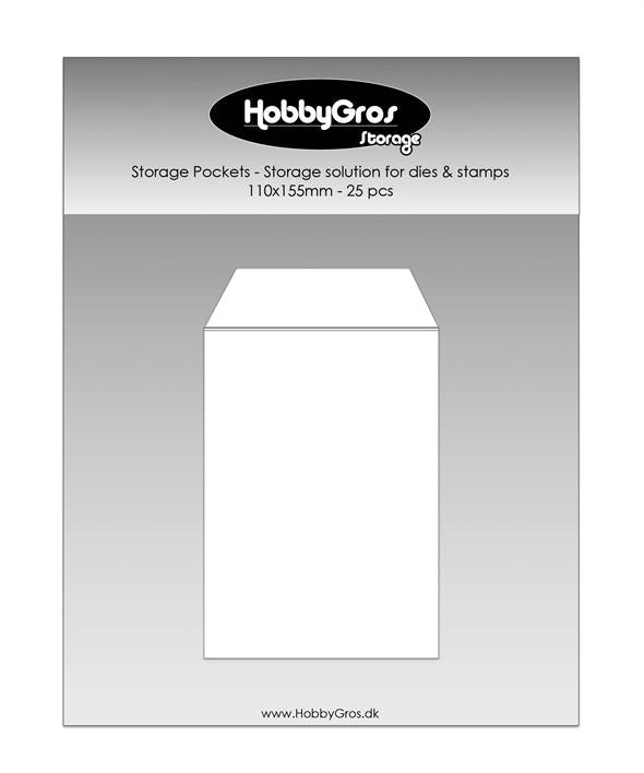 HobbyGros opbevaringslommer · 110 × 155 mm · 25 stk - A6