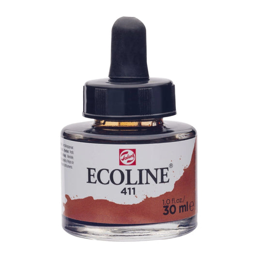 Ecoline Akvarelblæk - Brændt Sienna 411