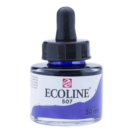 Ecoline Akvarelblæk - Ultramarine Violet 507