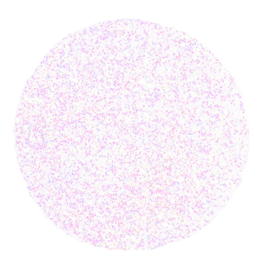 Holografisk glitter - Hvid/Rosa
