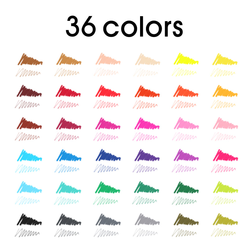 Mobee - 36-Pak Dual Tip Brushpens