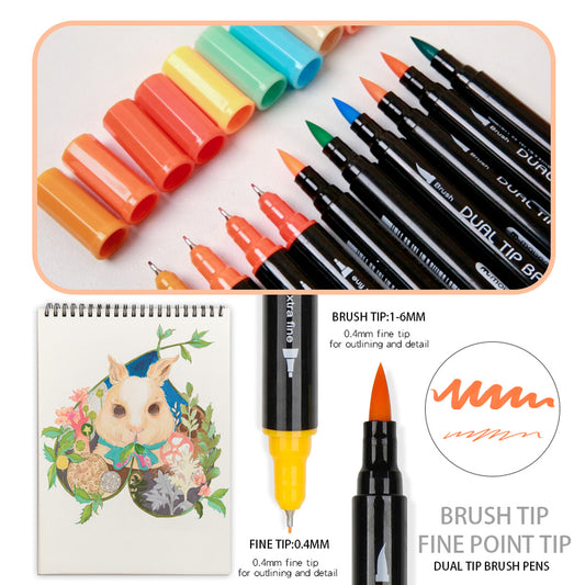 Mobee - 36-Pak Dual Tip Brushpens