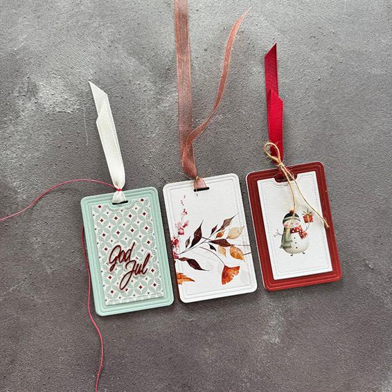 Simple and Basic dies & clearstamp "Gift tag with elegant edges" SBD706