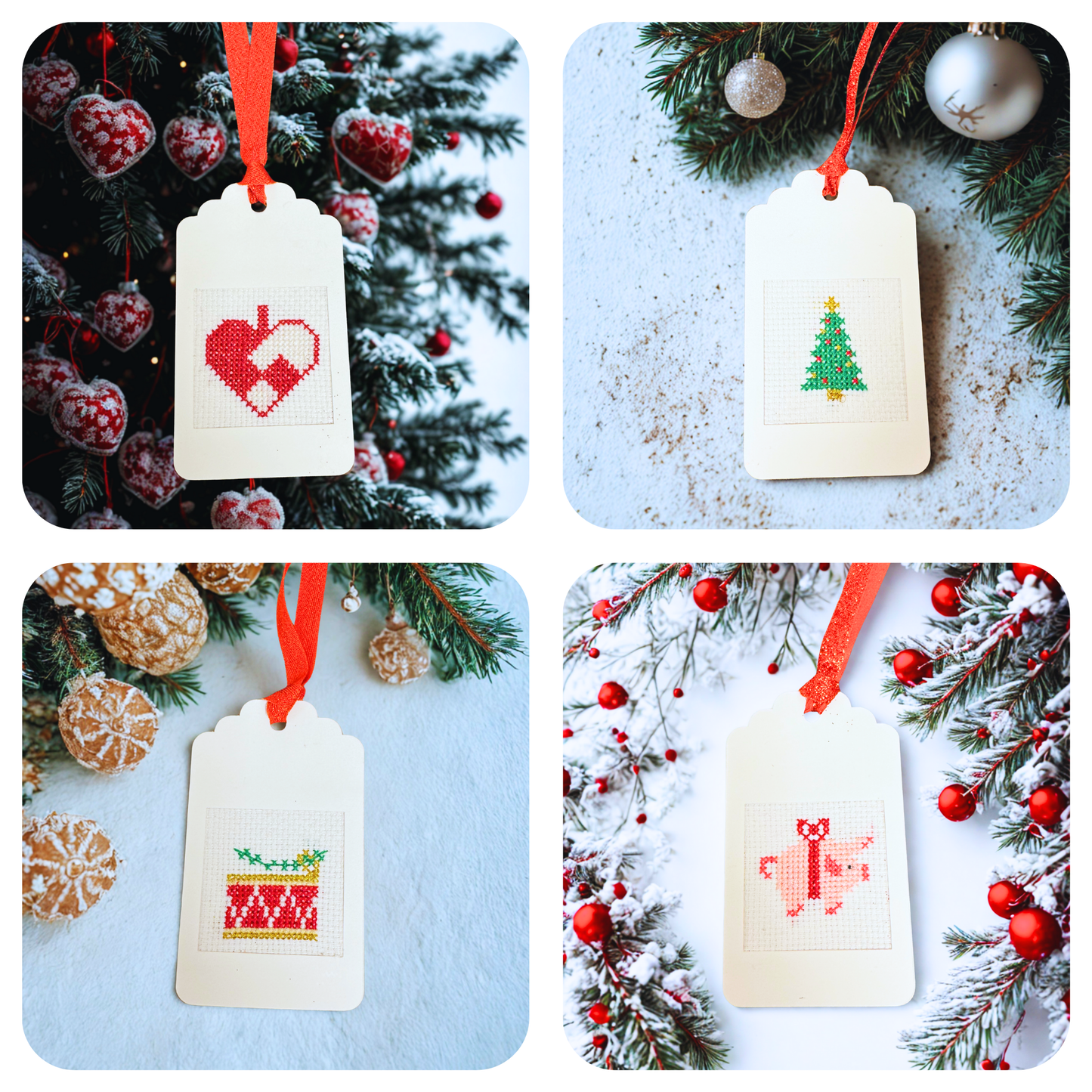 Mønster til Download - Gavemærker - DANSK JUL