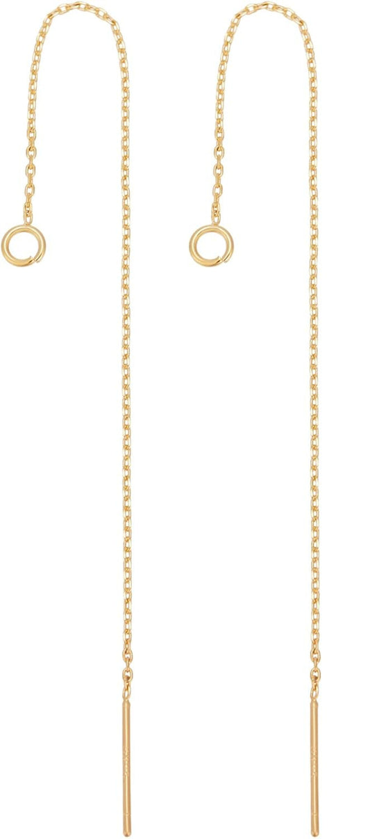 Ørekæder 105 mm - Forgyldt stål