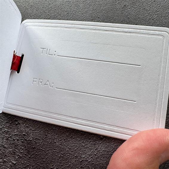 Simple and Basic dies & clearstamp "Gift tag with elegant edges" SBD706