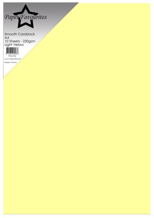 Paper Favourites Smooth Cardstock "Light Yellow"