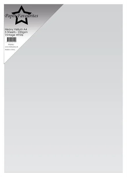 Paper Favourites Heavy Vellum Paper "Vintage White"
