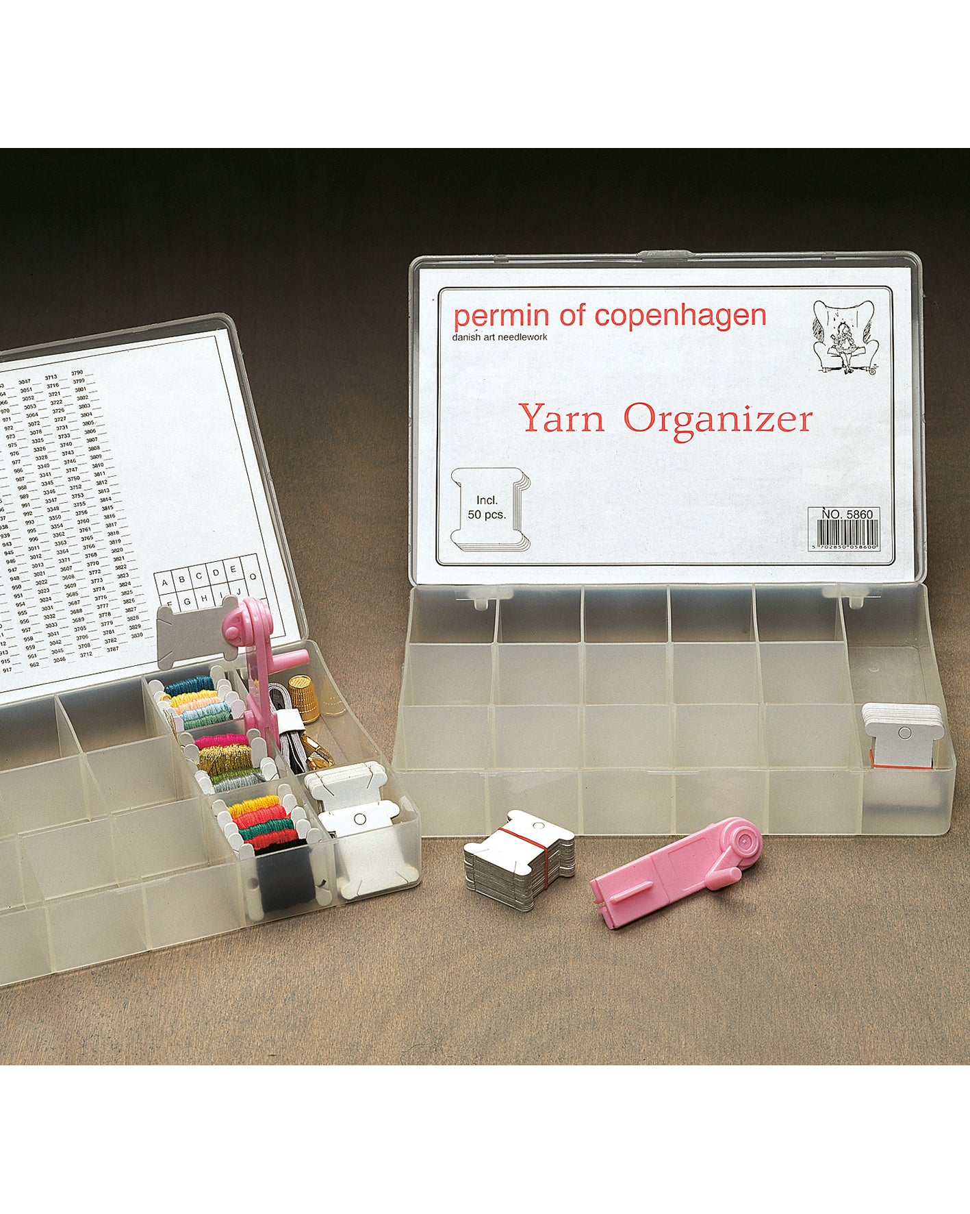 Boks til sortering af broderigarn