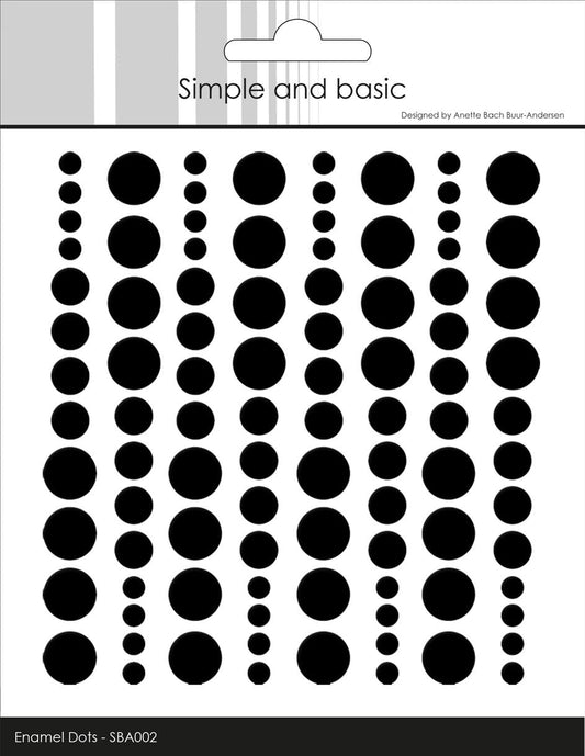 Simple and Basic Enamel Dots – “Jet Black”