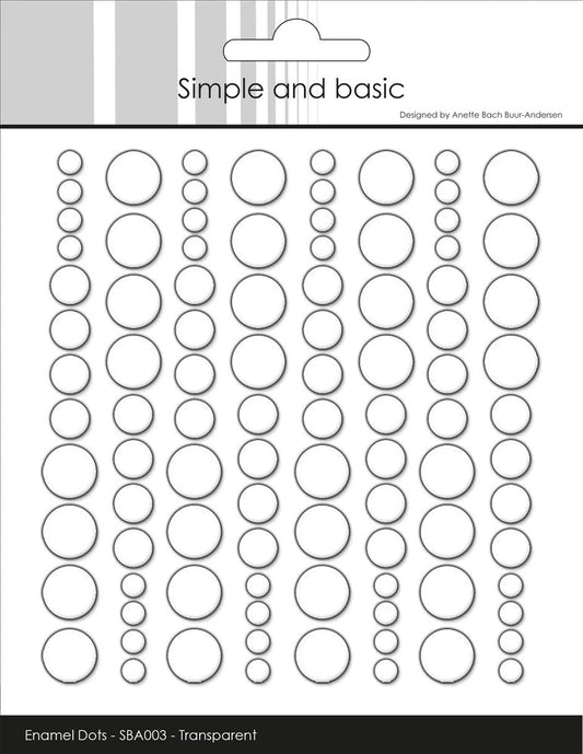Simple and Basic Enamel Dots "Clear Water (Transparent)"