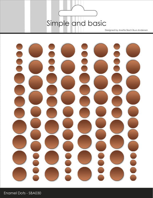 Simple and Basic Enamel Dots  – “Metallic Copper Matte”