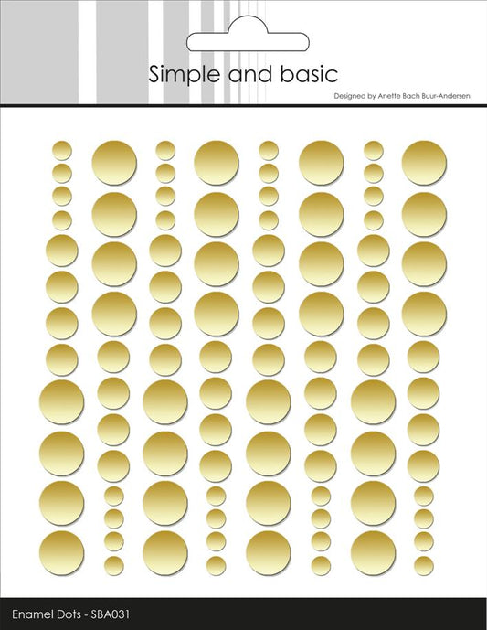 Simple and Basic Enamel Dots – “Metallic Pale Gold Matte”