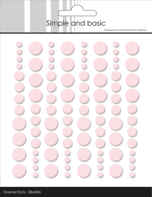 Simple and Basic Enamel Dots – “Light Pink”
