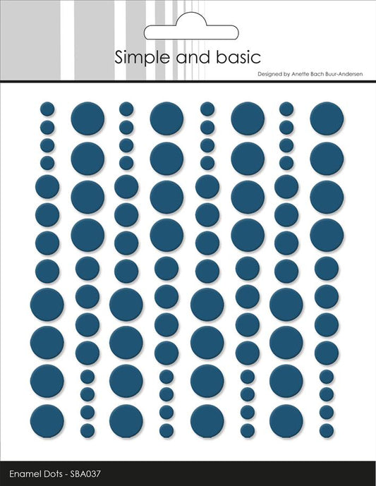 Simple and Basic Enamel Dots – “Jeans Blue”