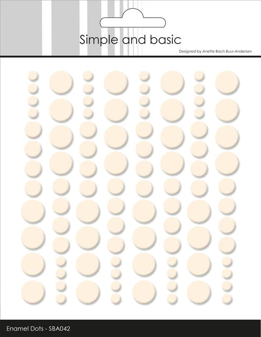 Simple and Basic Enamel Dots – “Nougat”