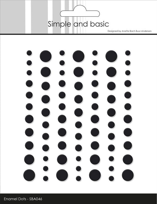 Simple and Basic Matte Enamel Dots – “Black”