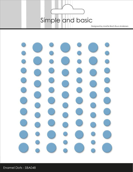 Simple and Basic Matte Enamel Dots – “Light Blue”