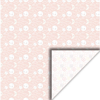 Felicita Design karton – 30×30 cm - Måne & Stjerner – rosa