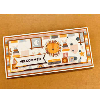Felicita Design karton – 30×30 cm - Løver & Regnbuer