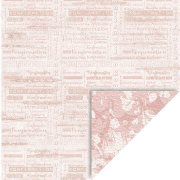 Felicita Design karton – 30×30 cm - Konfirmation rosa
