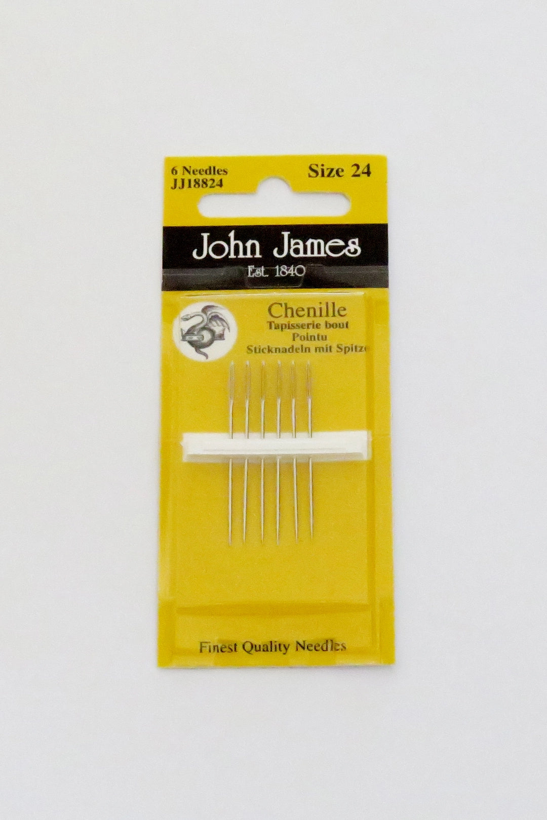 John james Chenille nål m/spids str. 24