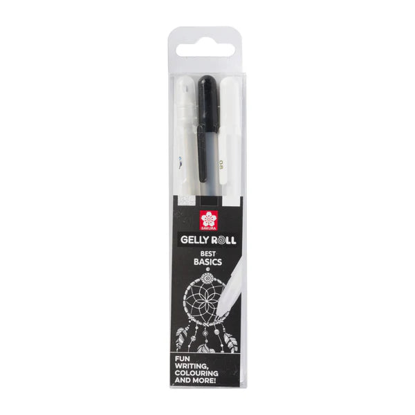 Sakura Gelly Roll mixed set Clear Black White