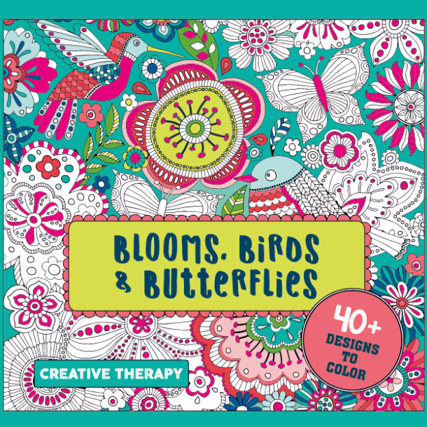 Creative Therapy - Blooms, Birds & Butterflies - Malebog