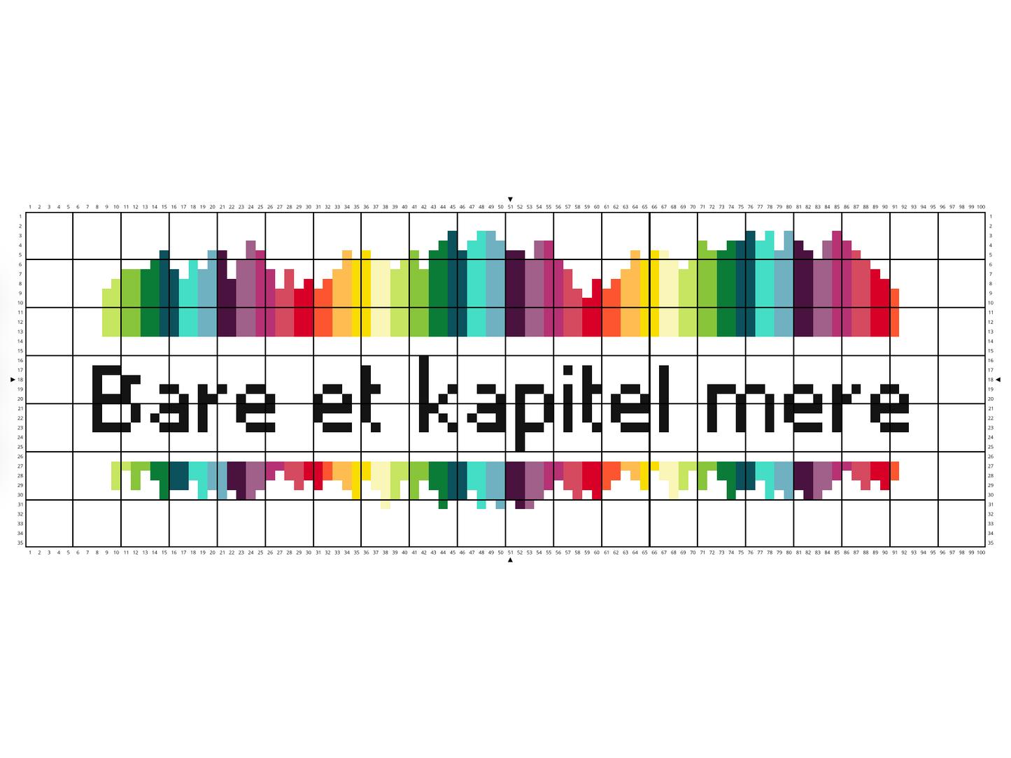 Broderikit Bogmærke - Bare ét kapitel mere