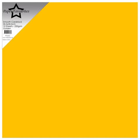 Paper Favourites Smooth Cardstock "Golden"
